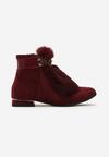 Bordowe Botki Teeny Frost