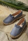Niebieskie Espadryle Plastic Heart
