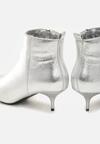 Srebrne Botki Metallic
