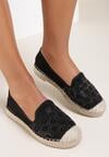 Czarne Espadryle Stop Number