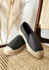 Czarne Espadryle Abstain