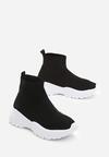 Czarno-Białe Sneakersy Bradley