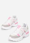 Biało-Różowe Sneakersy Hainei