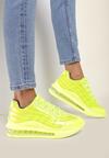 Limonkowe Sneakersy Gineros