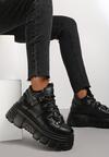 Czarne Sneakersy Nalora