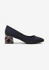 Pantofi cu toc Ovirora Bleumarin