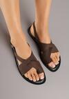 Brązowe Sandały Vices Typu Japonki Melanisse