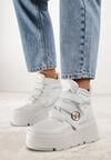 Białe Botki Sneakersy Vices na Platformie w Stylu Y2K Gelira