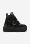 Czarne Botki Sneakersy Vices na Platformie w Stylu Y2K Gelira