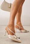 Pantofi stiletto Evithe Bej