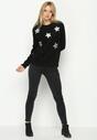 Czarny Sweter Lucky Star