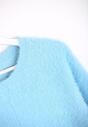 Niebieski Sweter Angle Cut