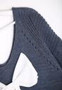 Ciemnoniebieski Sweter Back Ribbon