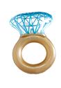Złoto-Niebieski Materac Diamond Ring