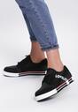 Czarne Sneakersy Green Flash