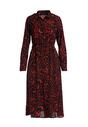 Granatowo-Czerwona Sukienka Levant
