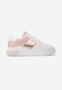 Biało-Różowe Sneakersy Shanon