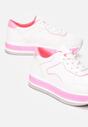 Biało-Różowe Sneakersy Orselise