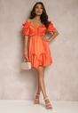 Pomarańczowa Sukienka Silkport