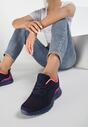 Granatowo-Fuksjowe Buty Sportowe Thalure