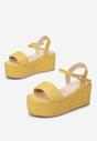 Żółte Sandały Kaivien