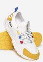 Biało-Żółte Sneakersy Aegadah