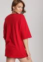 Czerwony T-shirt Oversize  Orileia