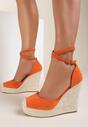 Pomarańczowe Sandały Corealia