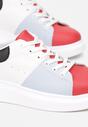 Biało-Czerwone Sneakersy Penrahne