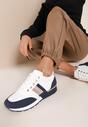 Biało-Granatowe Sneakersy Winrelle