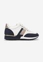 Biało-Granatowe Sneakersy Winrelle