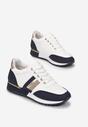 Biało-Granatowe Sneakersy Winrelle
