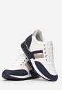Biało-Granatowe Sneakersy Winrelle