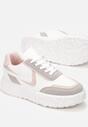 Biało-Różowe Sneakersy Dorinia