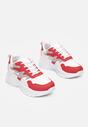 Bialo-Czerwone Sneakersy Reighley