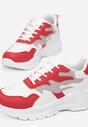 Bialo-Czerwone Sneakersy Reighley