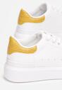 Biało-Żółte Sneakersy Xanthes