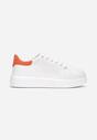 Biało-Pomarańczowe Sneakersy Evithiphaeia