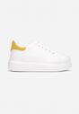 Biało-Żółte Sneakersy Evithiphaeia