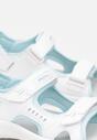 Biało-Niebieskie Sandały Thegale