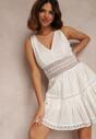 Biała Sukienka Gathia