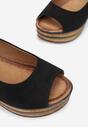 Czarne Sandały Phoishis