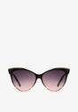 Czarno-Różowe Okulary Przeciwsłoneczne Isose