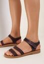 Bordowe Sandały Tanianise