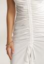 Biała Sukienka Usinsya