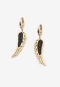 Czarno-Złote Kolczyki Gildelyn