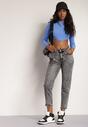 Ciemnoszare Jeansy Mom Fit Thellinai