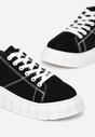 Czarno-Białe Sneakersy Azaro