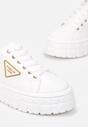Biało-Złote Sneakersy Naufa