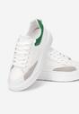Biało-Zielone Sneakersy Metosyne